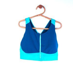 Fabletics No Bounce High Impact Full Coverage Zip Up Retro Racerback Sports Bra